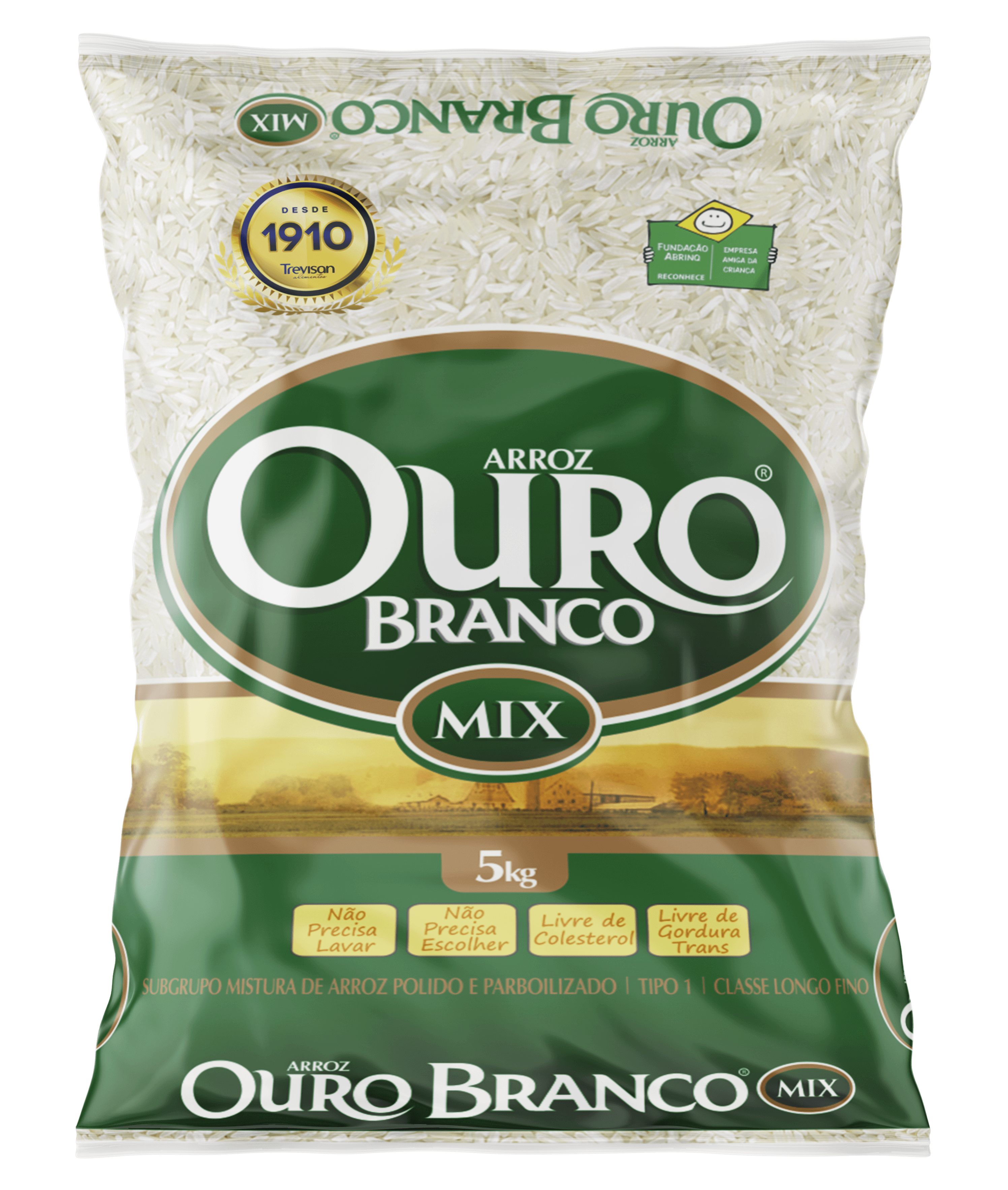 Arroz Ouro Branco Mix Polido e Parboilizado T1